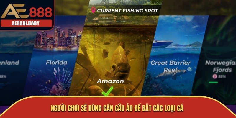 Dàn Sao Đánh Cá, Đánh Cá AE888 Bí Quyết Chinh Phục Người Chơi 3 Người chơi sẽ dùng cần câu ảo để bắt các loại cá